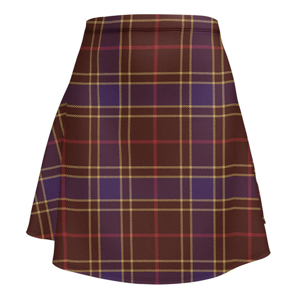 Balfour Weathered Clan Badge Tartan Flared Skirt