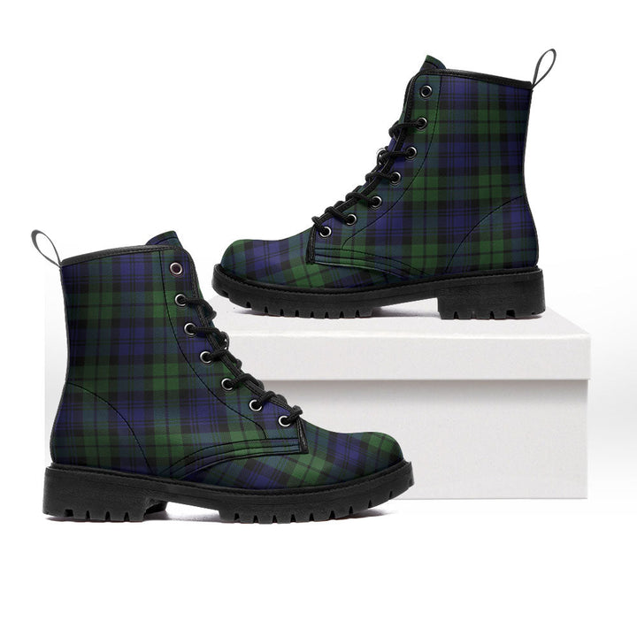 Bannatyne Clan Badge Tartan Leather Boots