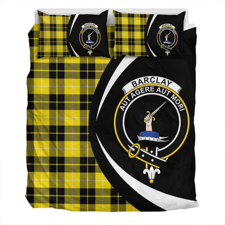 Barclay Dress Modern Clan Badge Tartan Bedding Set Circle Style
