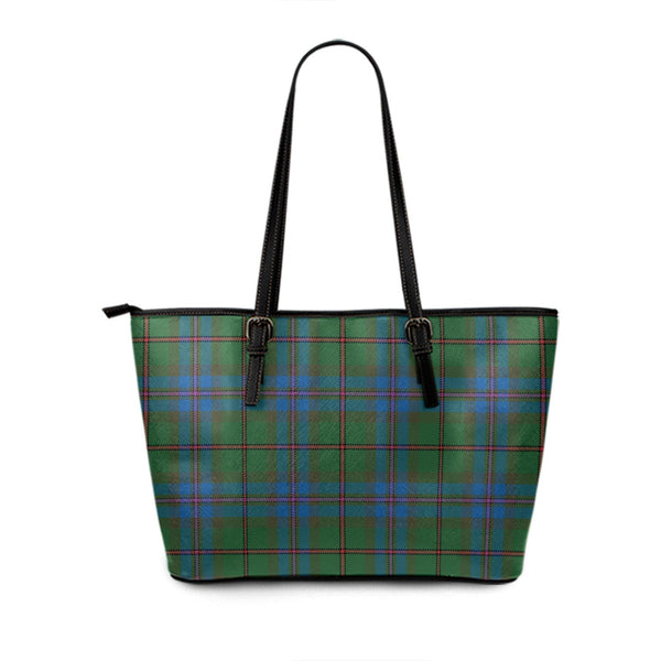 Batten Ancient Tartan Leather Tote Bag