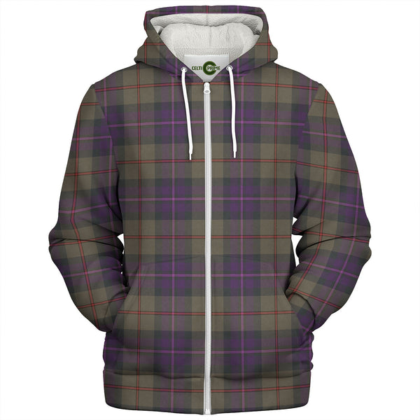 Batten Weathered Tartan Sherpa Hoodie