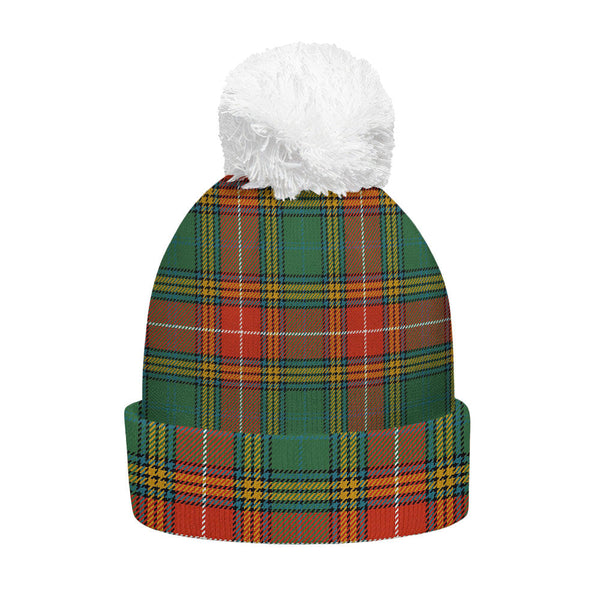 Baxter Ancient Clan Badge Tartan Bobble Beanie Hat
