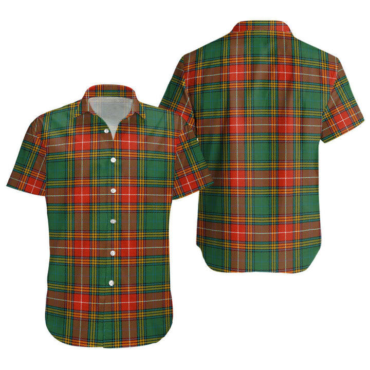 Baxter Ancient Clan Badge Tartan Short Sleeve Shirt