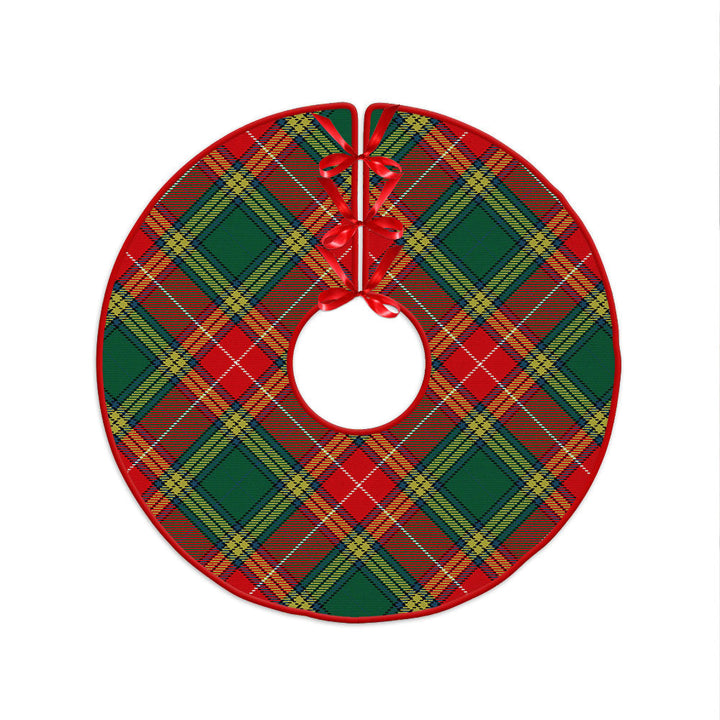 Baxter Modern Clan Badge Tartan Christmas Tree Skirt