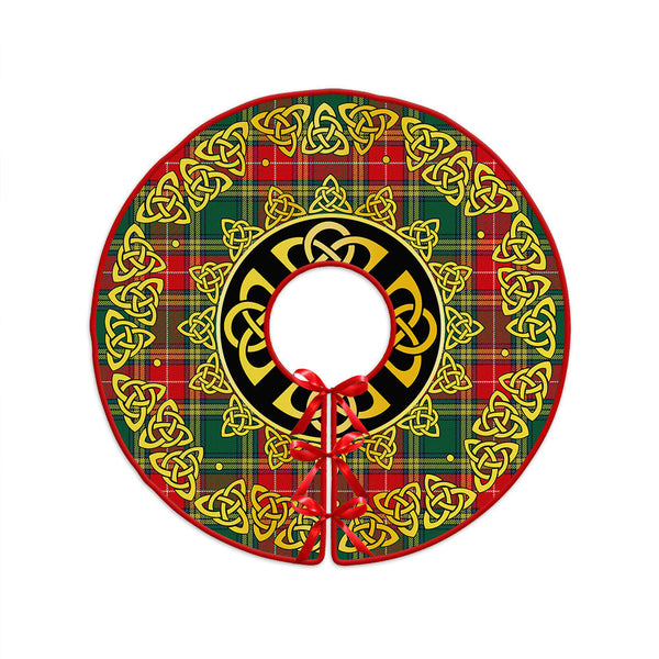 Baxter Modern Clan Badge Tartan Christmas Tree Skirt Golden Celtic Heritage