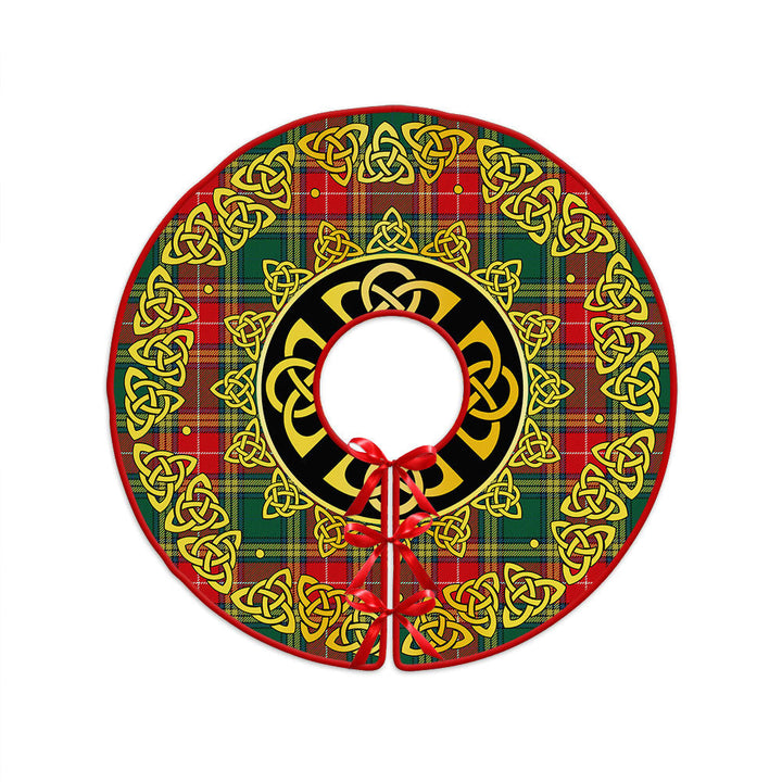 Baxter Modern Clan Badge Tartan Christmas Tree Skirt Golden Celtic Heritage