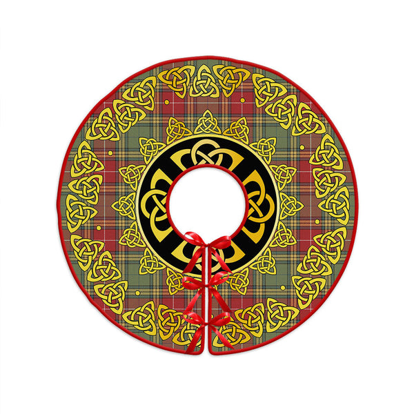 Baxter Weathered Clan Badge Tartan Christmas Tree Skirt Golden Celtic Heritage