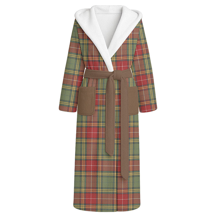 Baxter Weathered Clan Badge Tartan Flannel Hooded Bathrobe