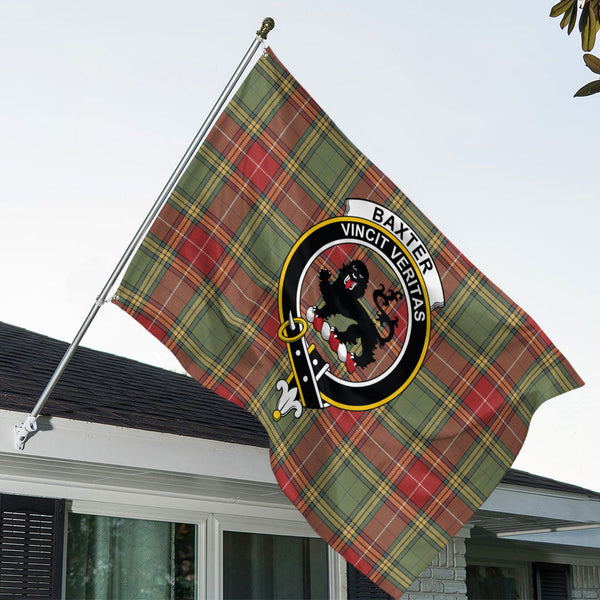 Baxter Weathered Clan Badge Tartan House Flag