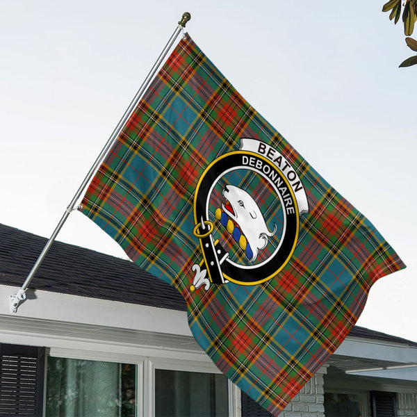 Beaton Ancient Clan Badge Tartan House Flag