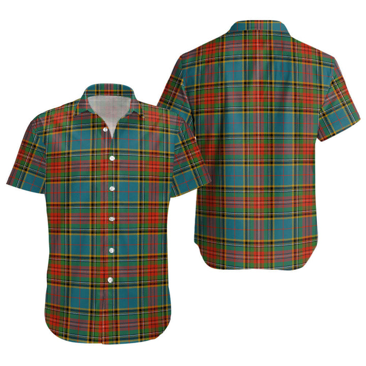 Beaton Ancient Clan Badge Tartan Short Sleeve Shirt