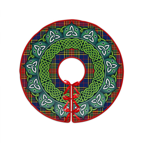 Beaton Modern Clan Badge Tartan Christmas Tree Skirt Heritage Holiday Decor