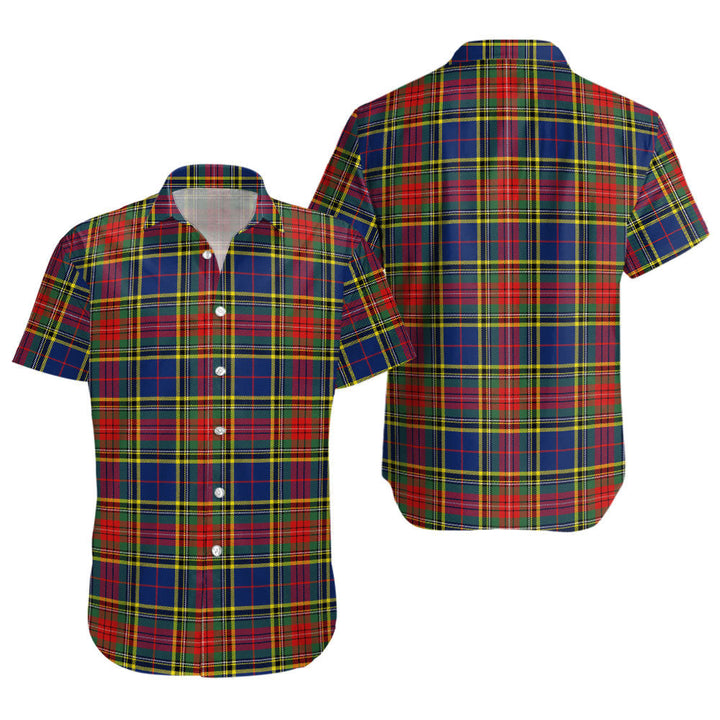 Beaton Modern Clan Badge Tartan Short Sleeve Shirt