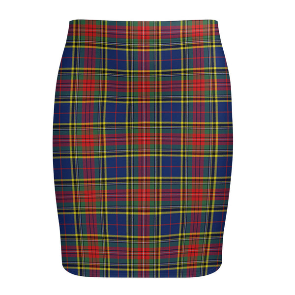 Beaton Modern Tartan Fitted Skirt