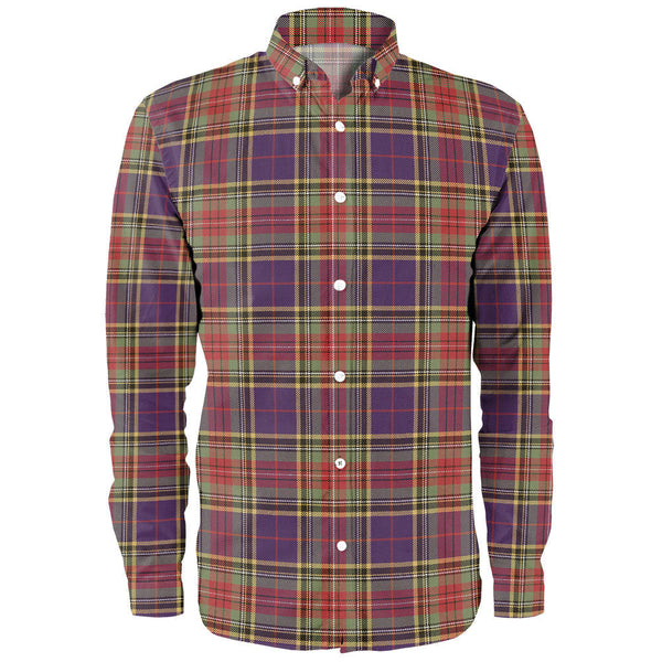 Beaton Weathered Clan Badge Tartan Long Sleeve Shirt