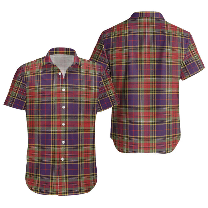 Beaton Weathered Clan Badge Tartan Short Sleeve Shirt