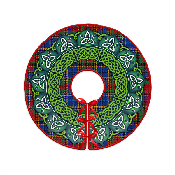 Beattie Modern Clan Badge Tartan Christmas Tree Skirt Heritage Holiday Decor