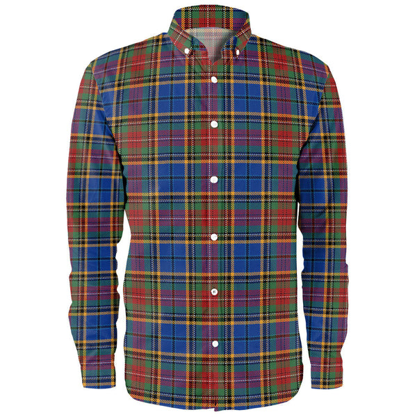 Beattie Modern Clan Badge Tartan Long Sleeve Shirt