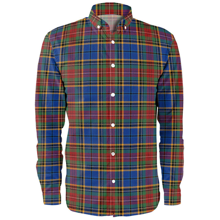 Beattie Modern Clan Badge Tartan Long Sleeve Shirt
