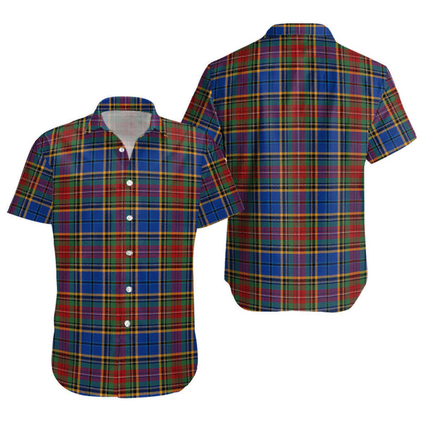 Beattie Modern Clan Badge Tartan Short Sleeve Shirt