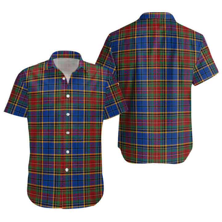 Beattie Modern Clan Badge Tartan Short Sleeve Shirt