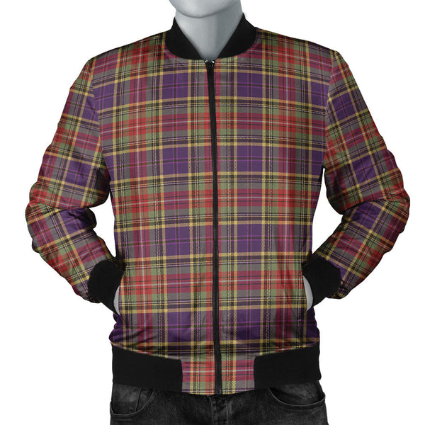 Beattie Weathered Clan Badge Tartan Bomber Jacket