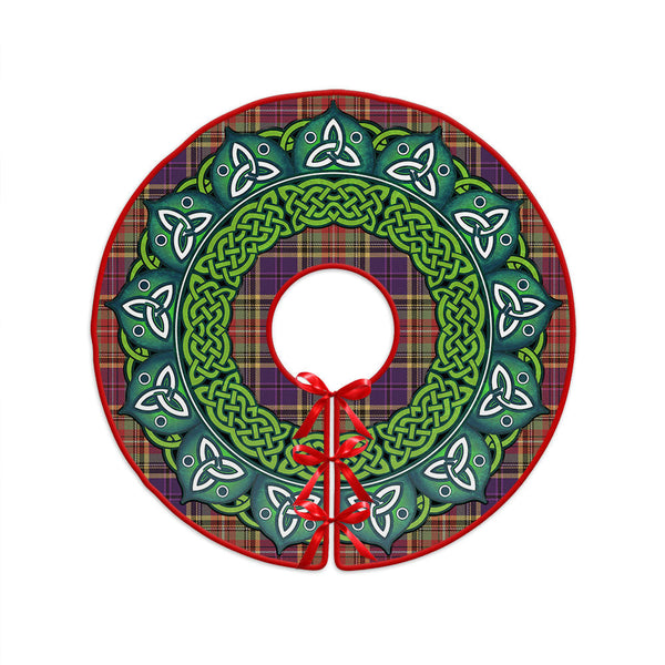 Beattie Weathered Clan Badge Tartan Christmas Tree Skirt Heritage Holiday Decor