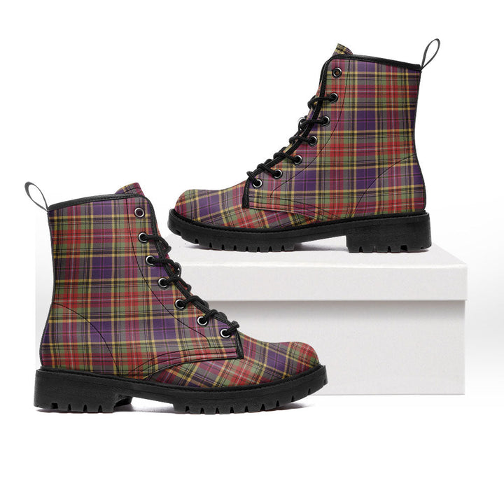 Beattie Weathered Clan Badge Tartan Leather Boots