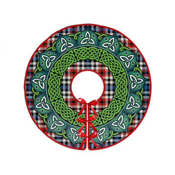Bell Border (Bell Southern Bell) Ancient Clan Badge Tartan Christmas Tree Skirt Heritage Holiday Decor