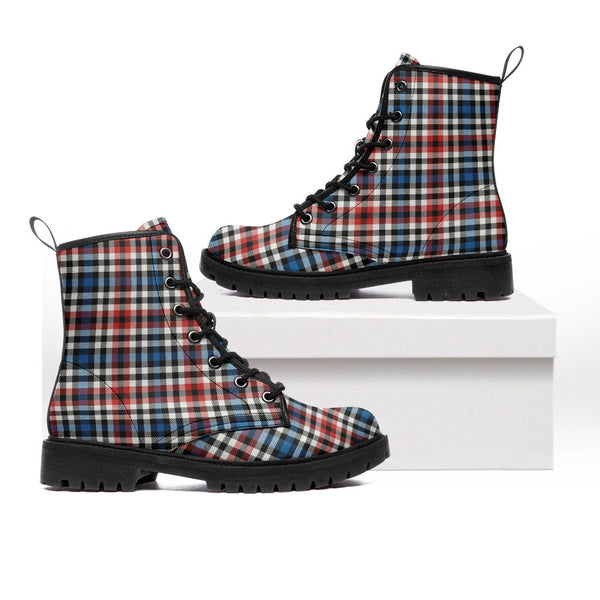 Bell Border (Bell Southern Bell) Ancient Clan Badge Tartan Leather Boots