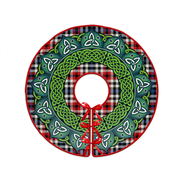 Bell Border (Bell Southern Bell) Modern Clan Badge Tartan Christmas Tree Skirt Heritage Holiday Decor