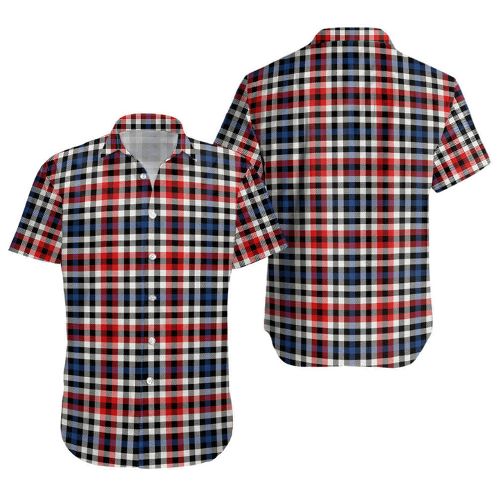 Bell Border (Bell Southern Bell) Modern Clan Badge Tartan Short Sleeve Shirt