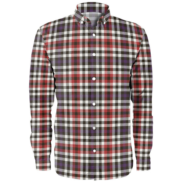 Bell Border (Bell Southern Bell) Weathered Clan Badge Tartan Long Sleeve Shirt