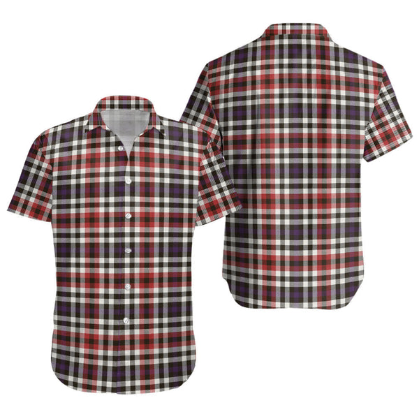 Bell Border (Bell Southern Bell) Weathered Clan Badge Tartan Short Sleeve Shirt