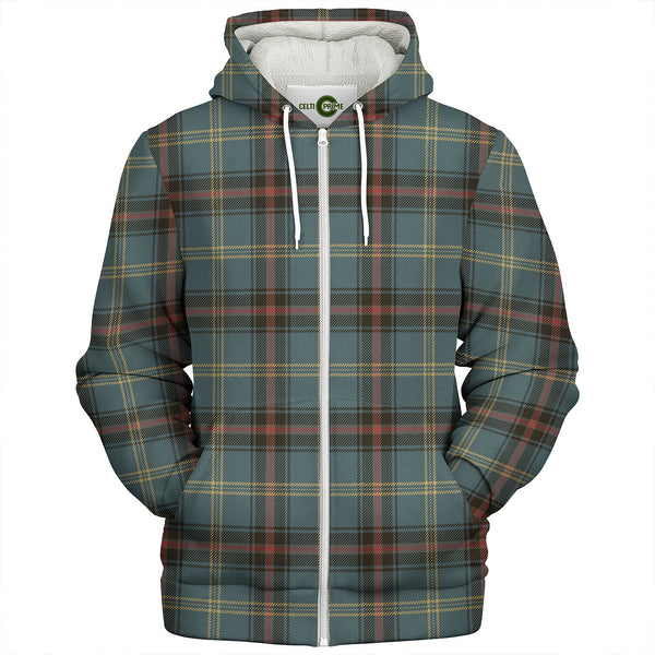 Bell of the Borders Weathered Clan Badge Tartan Sherpa Hoodie