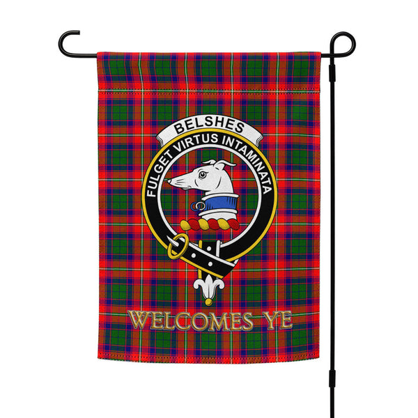 Belshes Clan Badge Tartan Garden Flag