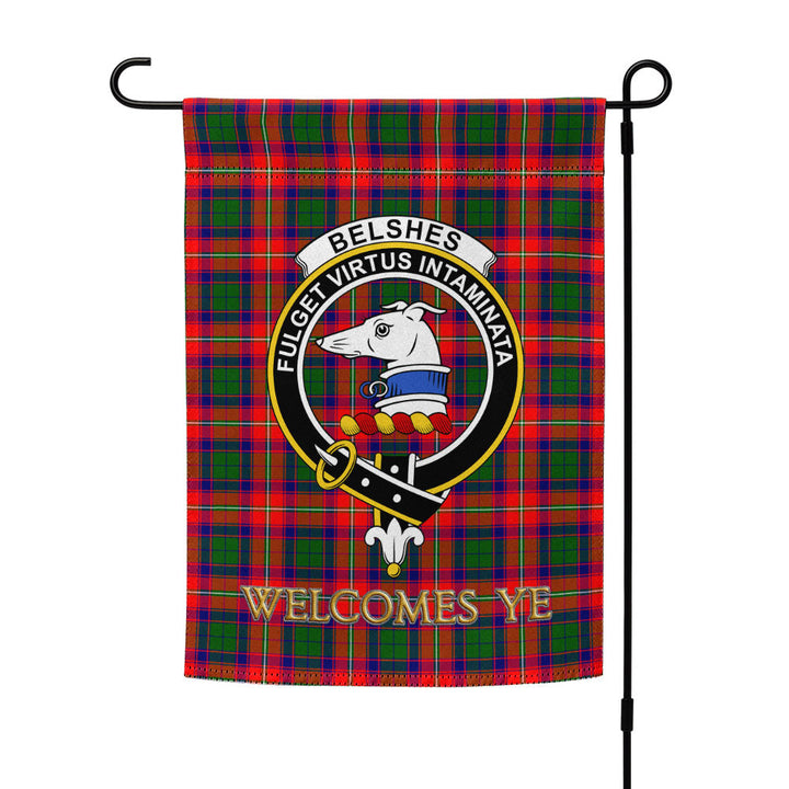 Belshes Clan Badge Tartan Garden Flag