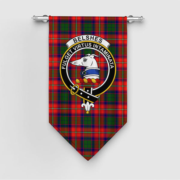 Belshes Clan Badge Tartan Gonfalon