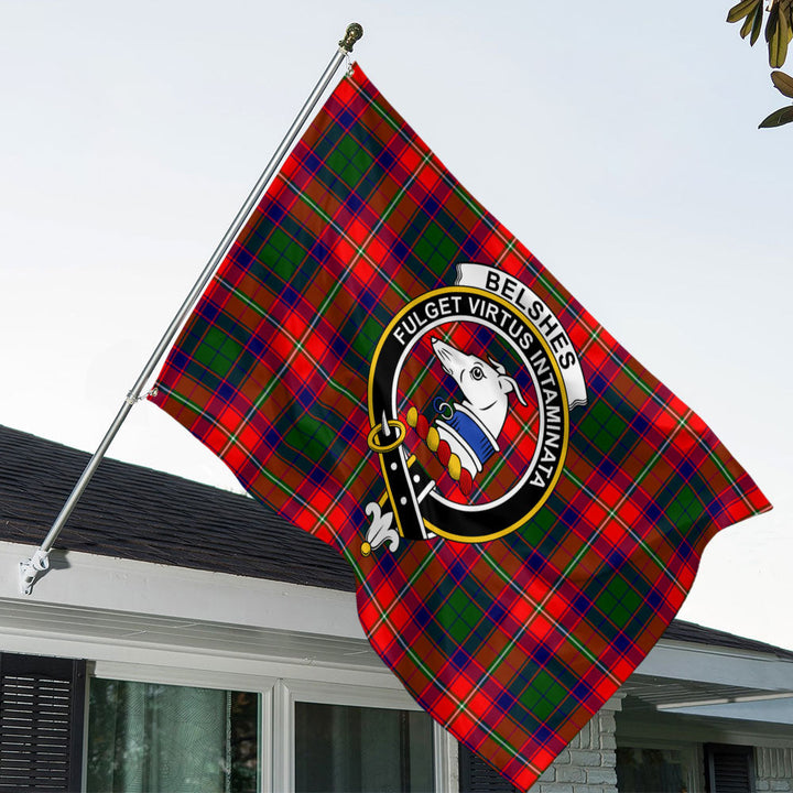 Belshes Clan Badge Tartan House Flag