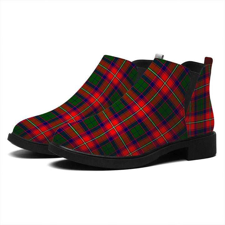 Belshes Tartan Flat Ankle Boots