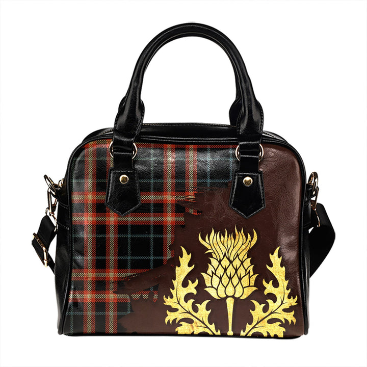 Benson Ancient Tartan Shoulder Handbag Thistle Oldest Style