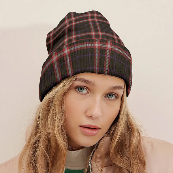 Benson Weathered Tartan Knitted Beanie