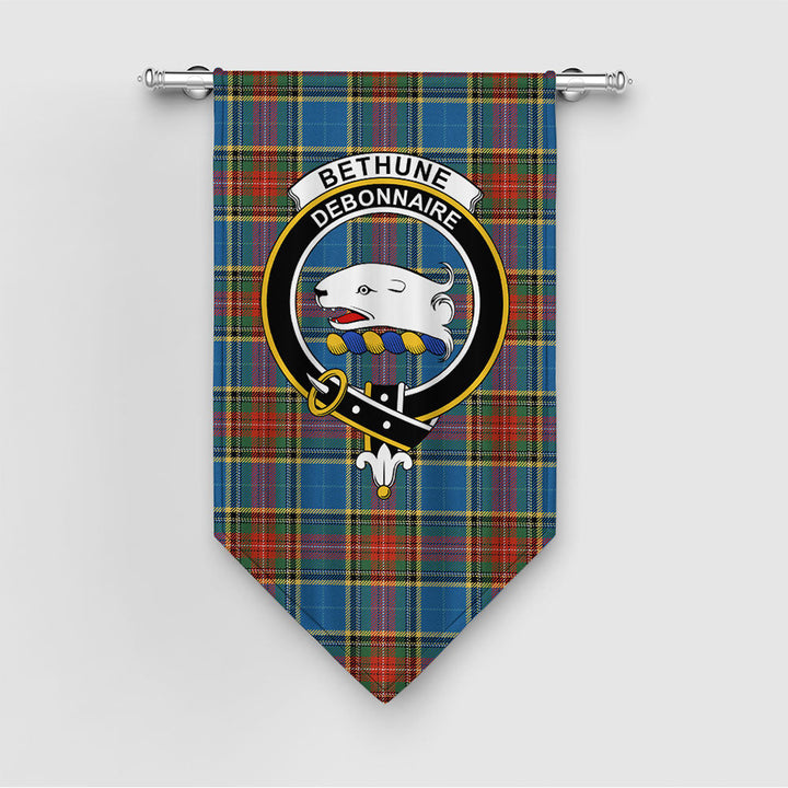 Bethune Ancient Clan Badge Tartan Gonfalon