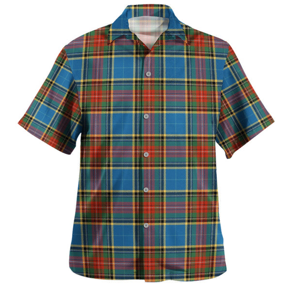 Bethune Ancient Clan Badge Tartan Hawaiian Shirt