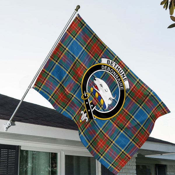 Bethune Ancient Clan Badge Tartan House Flag