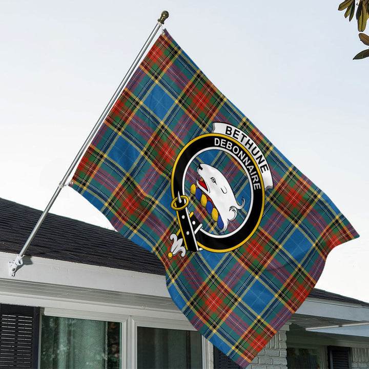 Bethune Ancient Clan Badge Tartan House Flag