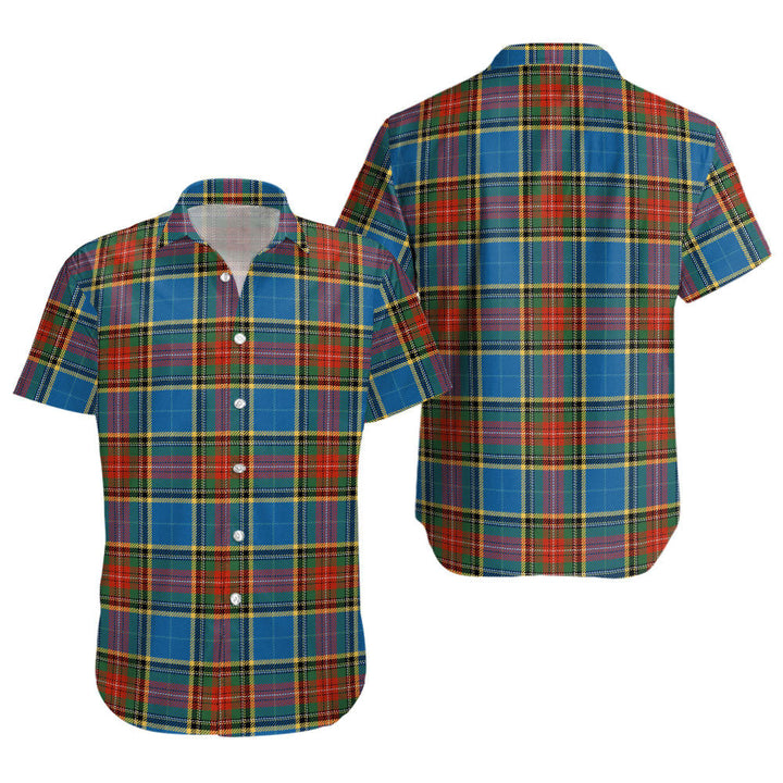 Bethune Ancient Clan Badge Tartan Short Sleeve Shirt