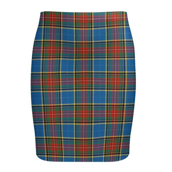Bethune Ancient Tartan Fitted Skirt