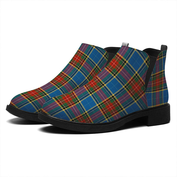 Bethune Ancient Tartan Flat Ankle Boots