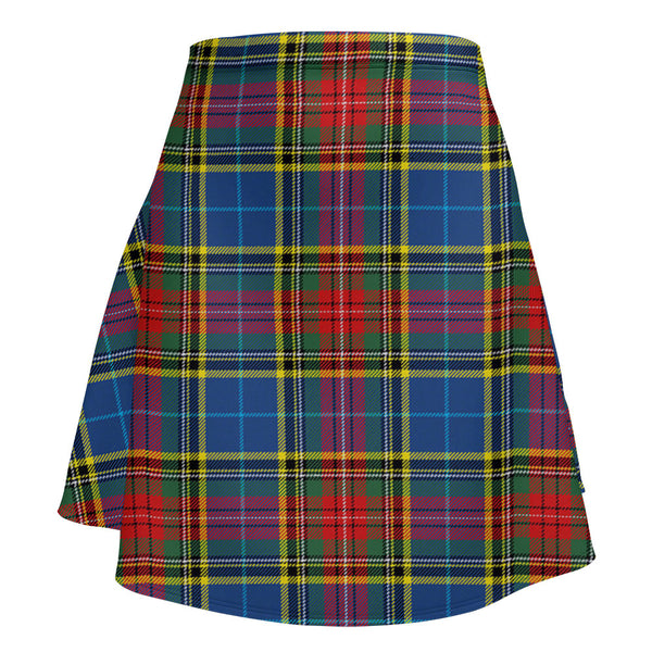 Bethune Modern Clan Badge Tartan Flared Skirt